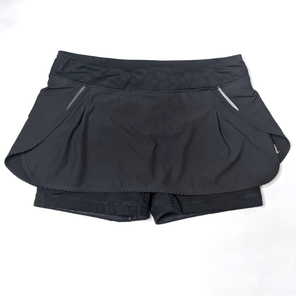 lucy Black Athletic Skort Shorts Skirt Small
